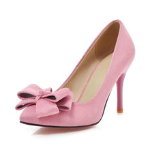 Lade das Bild in den Galerie-Viewer, Rosa Sissy-Pumps mit Schleife