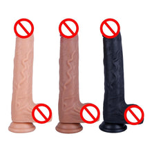 Lade das Bild in den Galerie-Viewer, G-Punkt-stimulierender 9-Zoll-Dildo mit Saugnapf BDSM