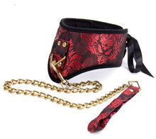 Charger l'image dans la galerie, Collier d'esclave soyeux BDSM de luxe BDSM