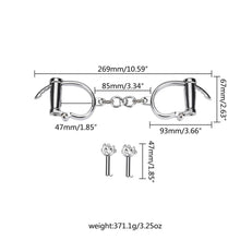 Load image into Gallery viewer, Shiny Horseshoe Like Iron Shackles BDSM