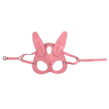 Load image into Gallery viewer, Leather Bunny Kinky Mask BDSM