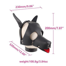 Load image into Gallery viewer, Leather BDSM Dog Mask BDSM