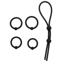 Charger l'image dans la galerie, Attache-coq et couilles en silicone noir BDSM