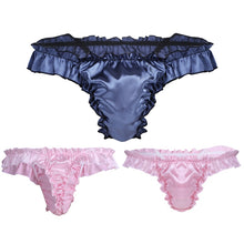 Charger l'image dans la galerie, Culotte de lingerie Sissy en satin à froufrous