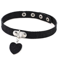 Lade das Bild in den Galerie-Viewer, Unterwürfiges Denim-Halsband
