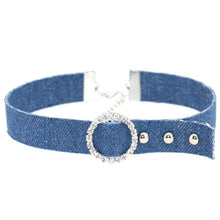 Lade das Bild in den Galerie-Viewer, Unterwürfiges Denim-Halsband