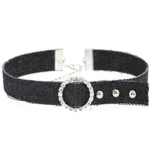 Lade das Bild in den Galerie-Viewer, Unterwürfiges Denim-Halsband