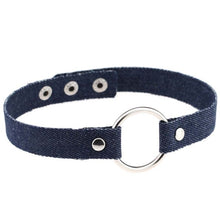 Lade das Bild in den Galerie-Viewer, Unterwürfiges Denim-Halsband