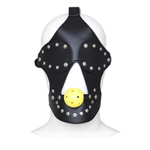 Load image into Gallery viewer, Not A Word Leather Sex Mask BDSM