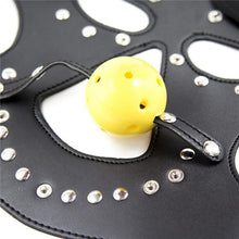 Load image into Gallery viewer, Not A Word Leather Sex Mask BDSM