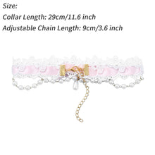 Charger l'image dans la galerie, Collier ras du cou en ruban et dentelle DDLG BDSM