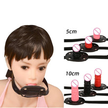 Charger l'image dans la galerie, Bâillon pour pénis à bouche ouverte verrouillable et influent