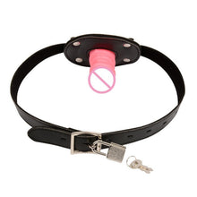 Charger l'image dans la galerie, Bâillon pour pénis à bouche ouverte verrouillable et influent