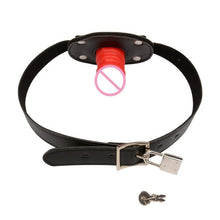 Charger l'image dans la galerie, Bâillon pour pénis à bouche ouverte verrouillable et influent