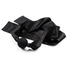 Load image into Gallery viewer, Polychromatic Luxury Satin Open Mouth Gag Ball