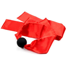 Load image into Gallery viewer, Polychromatic Luxury Satin Open Mouth Gag Ball