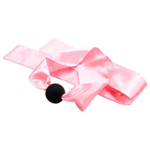 Load image into Gallery viewer, Polychromatic Luxury Satin Open Mouth Gag Ball