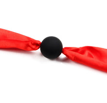 Load image into Gallery viewer, Polychromatic Luxury Satin Open Mouth Gag Ball