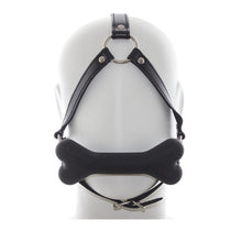 Load image into Gallery viewer, Multicolor Dog Bone Leather Harness Mouth Gag