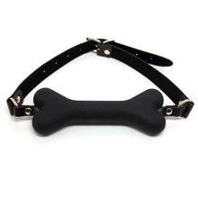 Load image into Gallery viewer, Multicolor Dog Bone Leather Harness Mouth Gag