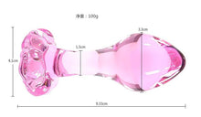 Load image into Gallery viewer, Pink Glass Anal Plug
