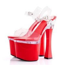 Load image into Gallery viewer, Thick Heel Platform Buckle Sandals