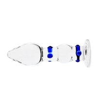 Load image into Gallery viewer, Stylish Blue-Dotted Glass Butt Plug BDSM