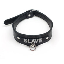 Charger l'image dans la galerie, Collier de bondage en cuir « Esclave James »