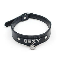 Charger l'image dans la galerie, Collier de bondage en cuir « Esclave James »