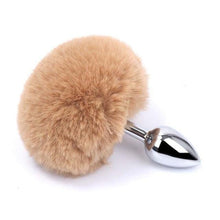 Load image into Gallery viewer, Bunny Tail Butt Plug 4.5 Inches Long