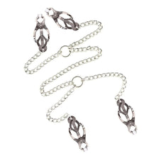 Load image into Gallery viewer, BDSM Butterfly Torture Nipple Clit Chain