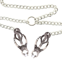 Load image into Gallery viewer, BDSM Butterfly Torture Nipple Clit Chain
