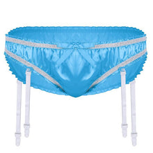 Charger l'image dans la galerie, Culotte en satin avec porte-jarretelles "Sissy Susan"