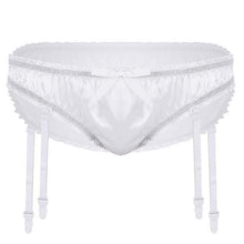 Charger l'image dans la galerie, Culotte en satin avec porte-jarretelles "Sissy Susan"