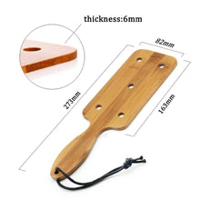 Load image into Gallery viewer, Bamboo Paddle with Holes BDSM