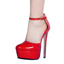 Load image into Gallery viewer, Slutty Red Sissy Pumps