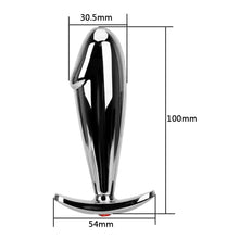 Load image into Gallery viewer, Dick-Inspired Stainless Steel Butt Plug BDSM