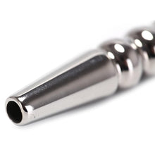 Lade das Bild in den Galerie-Viewer, Gerippter hohler Penisplug aus Edelstahl für BDSM