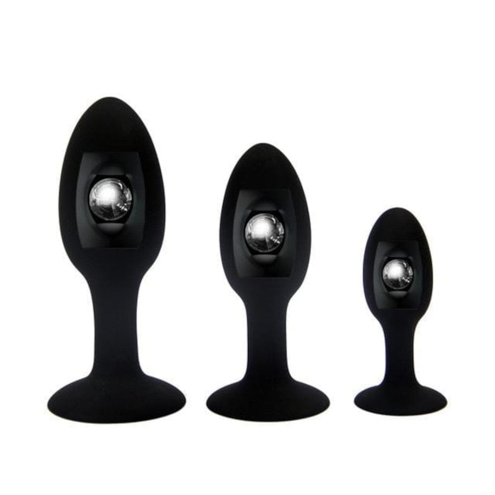 Silicone Butt Plug With Internal Metal Ball  sissyloving