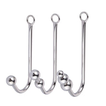 Load image into Gallery viewer, Stainless Steel Beaded Anal Hook 9.07 to 9.84 Inches Long