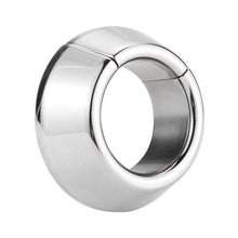 Load image into Gallery viewer, Magnetic Bondage Trainer Silver Cock Ring BDSM