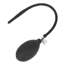 Lade das Bild in den Galerie-Viewer, Schwarzer aufblasbarer Penisplug aus Silikon BDSM