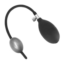 Lade das Bild in den Galerie-Viewer, Schwarzer aufblasbarer Penisplug aus Silikon BDSM
