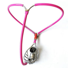 Load image into Gallery viewer, Adjustable Stainless Steel Chastity Belt