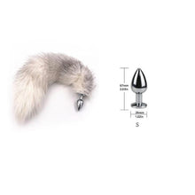 Load image into Gallery viewer, Realistic Animal Metallic Tail Butt Plug BDSM