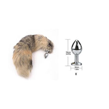 Load image into Gallery viewer, Realistic Animal Metallic Tail Butt Plug BDSM