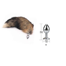Load image into Gallery viewer, Realistic Animal Metallic Tail Butt Plug BDSM
