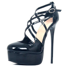 Load image into Gallery viewer, 16CM Cross Tied Platform Pumps