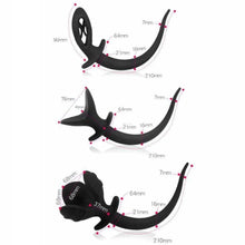 Load image into Gallery viewer, Expanding Silicone Dog Tail Butt Plug