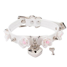 Load image into Gallery viewer, Sissy Kitty Rose Lockable Choker